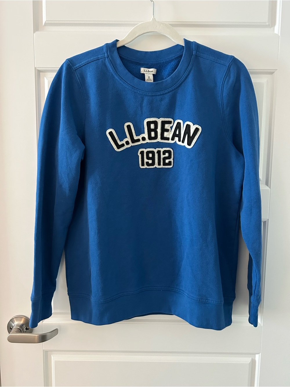 L.L. Bean Royal Blue Logo Pullover Sweatshirt